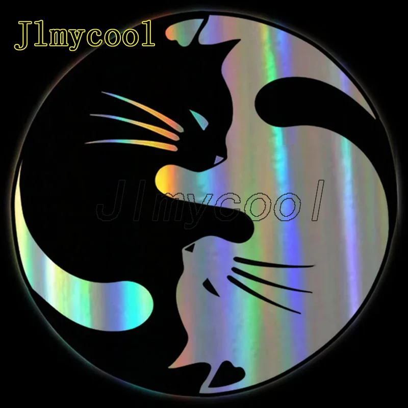 

Автомобильная наклейка 15*15 см Yin Yang Cat, автомобильный Стайлинг на автомобиле, забавная 3D наклейка, наклейка для стайлинга автомобилей, наклейка
