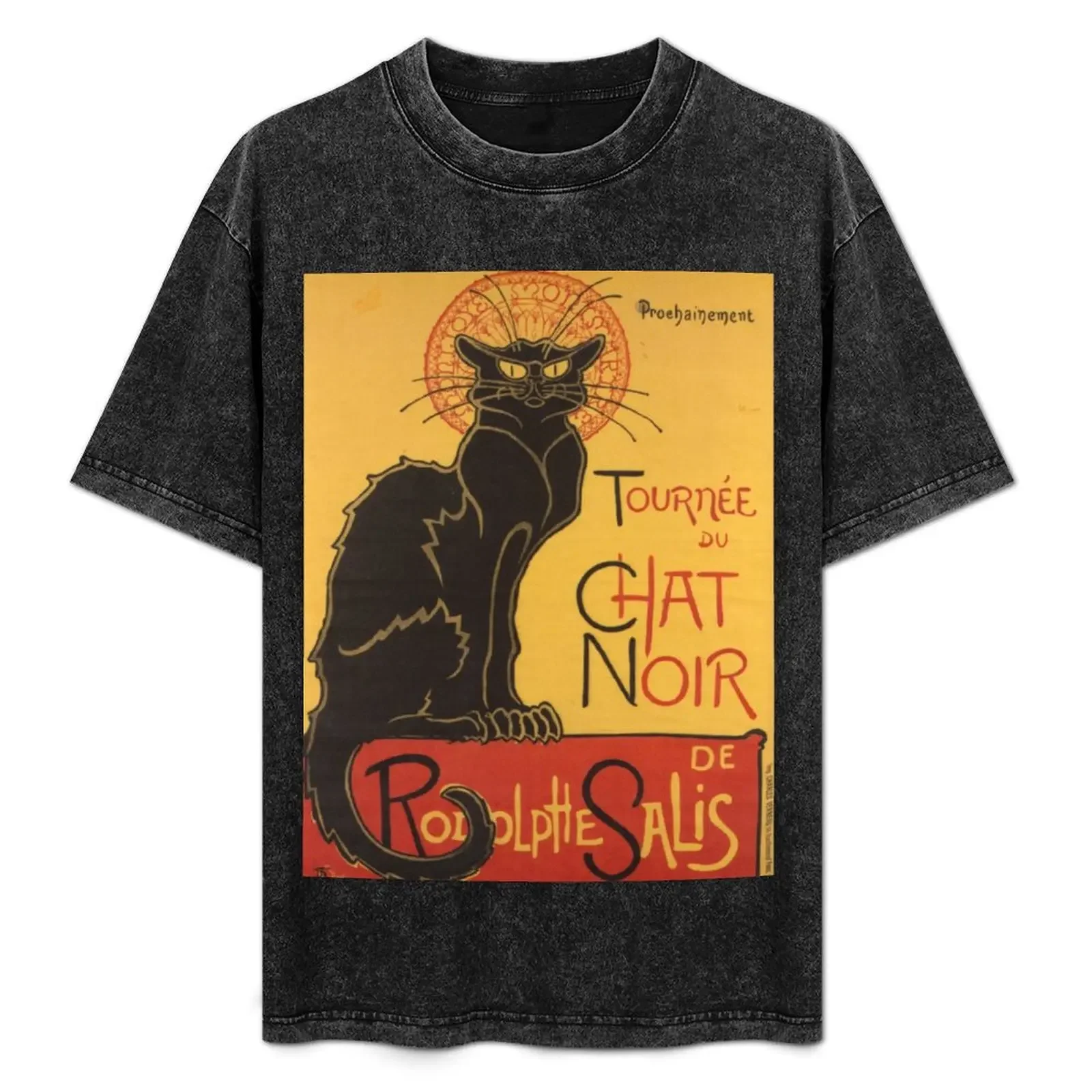 

Soon, the Black Cat Tour by Rodolphe Salis T-Shirt oversizeds essential t shirt customizeds cotton graphic tees T-shirt men