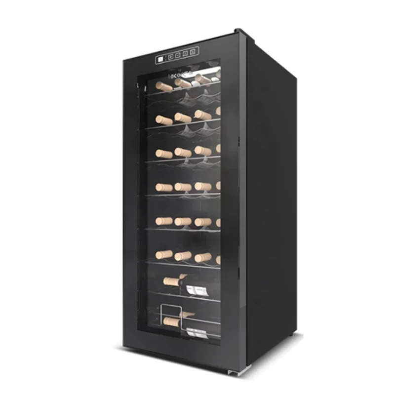 

A Commercial Refrigerator 32 Bottles Glass Door Beverage Display Cooler Refrigerator Wine Fridge