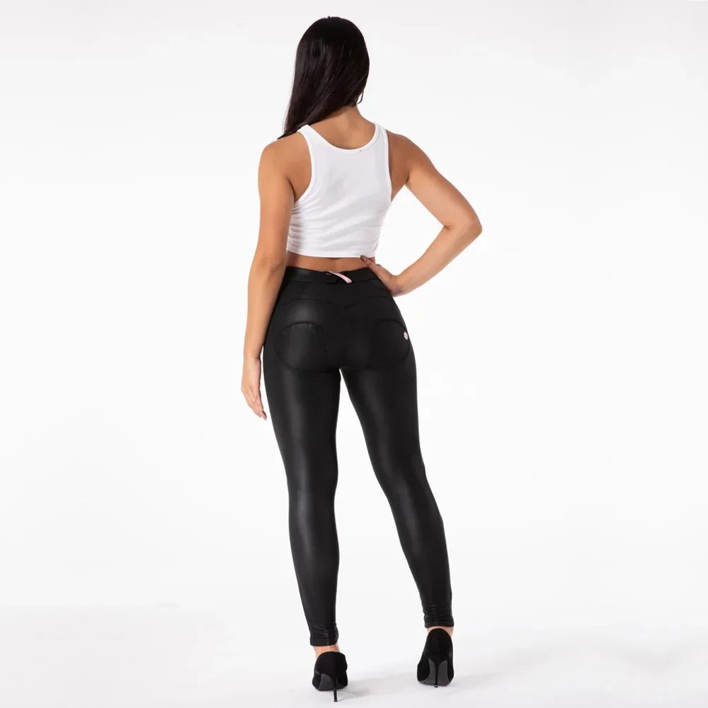 Shascullfites Melody Matt Black Leather Hot Pants Petite Fleece Lined Leggings Leatherette Trousers Warm Leggings Women's Pants