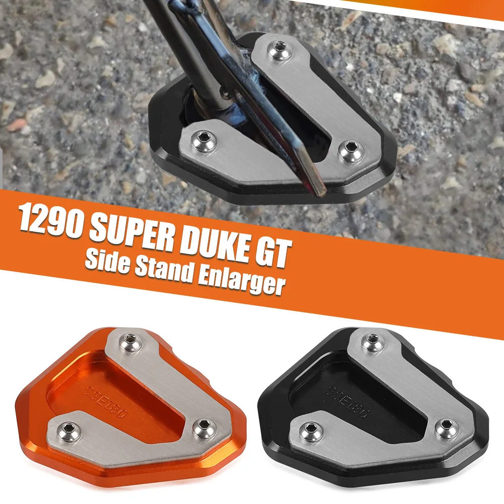 

Motorcycle For 1290 Super Duke GT 2016 2017 2018 Kickstand Side Stand Pad Enlarge Extension Support Plate Accessories Aluminum