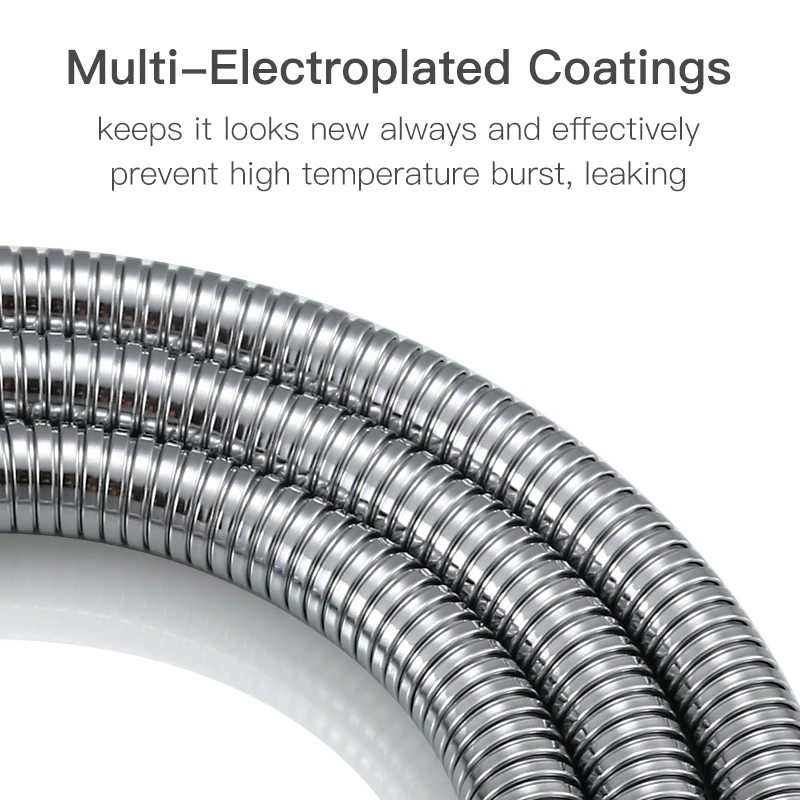 Wąż prysznicowy do kąpieli Elastyczna rura ze stali nierdzewnej Głowica prysznicowa rura hydrauliczna do akcesoriów łazienkowych