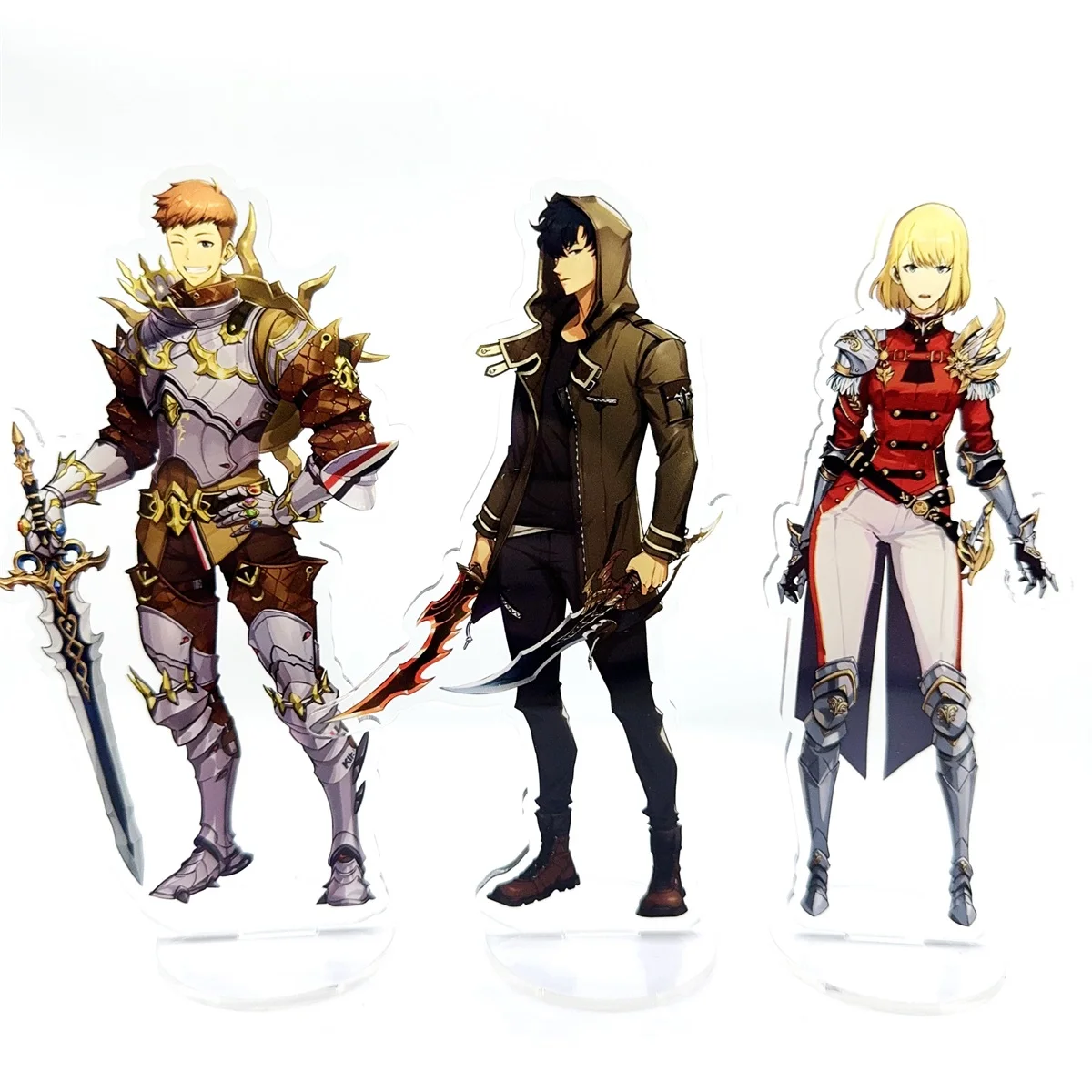 Solo Leveling Anime Figure Acrylic Stand Sung Jin-Woo Shin Mogami Model Plate 1pc Desk Decor Standing Sign Game Fans Gift