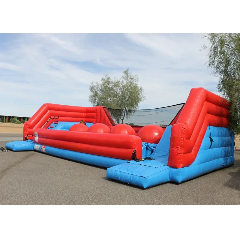 Crazy Sports Interactive Games Inflatable Big Baller Wipeout Course Challenge game  Inflatable Wipeout Jumping Baller