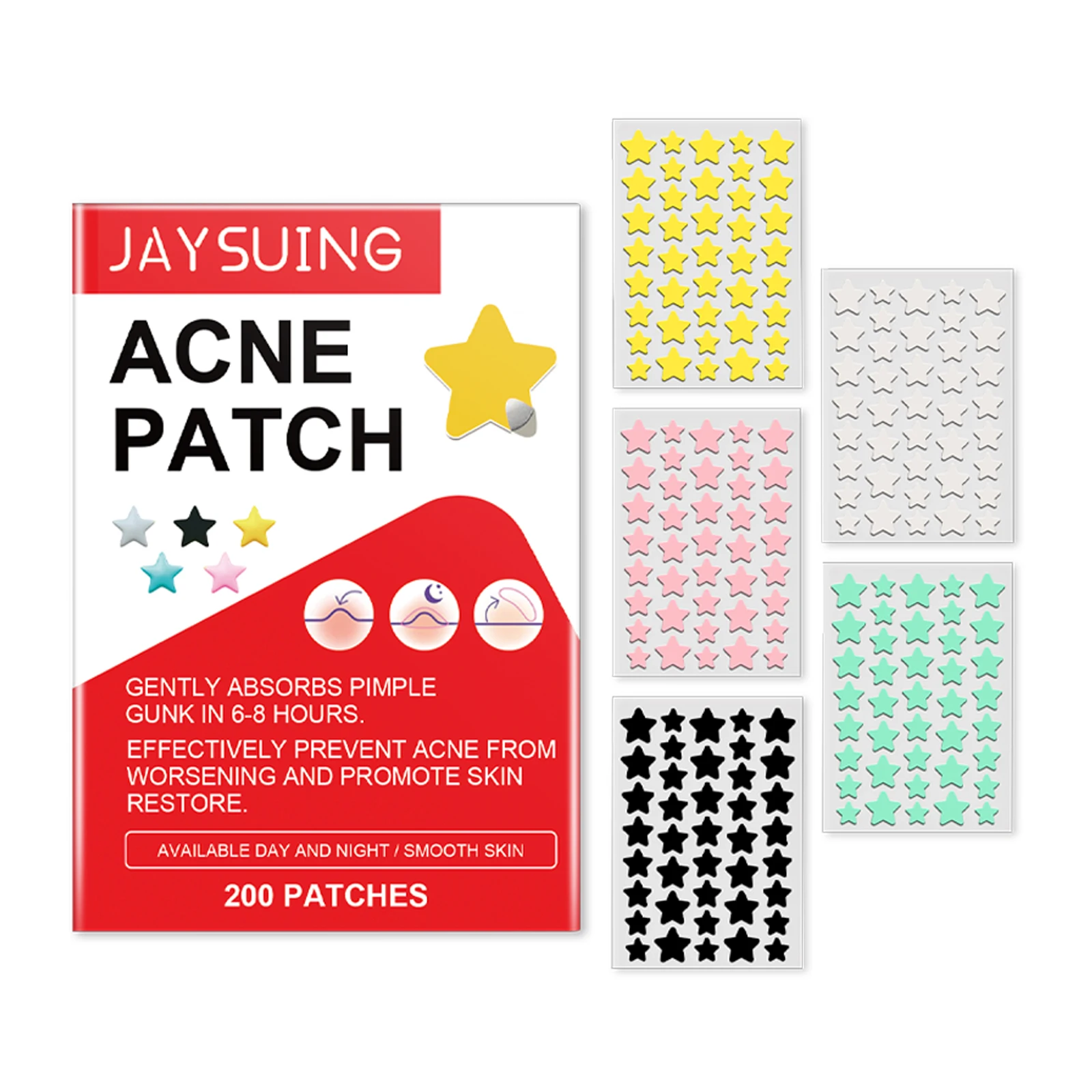 

Jaysuing Blemish Acne Patch Clear Acne Face Cover Уход за акне Контактный пластырь для лица 3 шт.