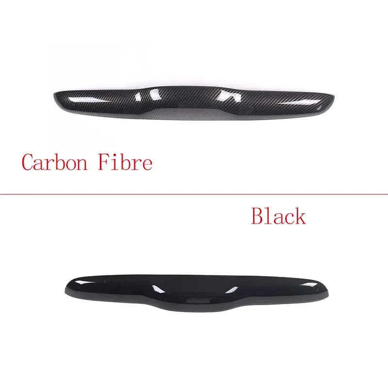 ABS Carbon Car Trunk Handle Trim Cover Tailgate Rear Tail Door Decoration Strip Sticker For Fiat 500 2010-2023 Auto Accessories