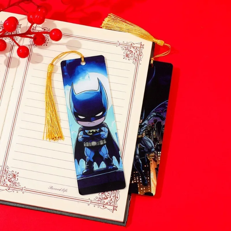 New Beast Kingdom Batman The Flash Anime Merchandise Creative Personalized Bookmark High-Quality Tassel Clip Gift for Students