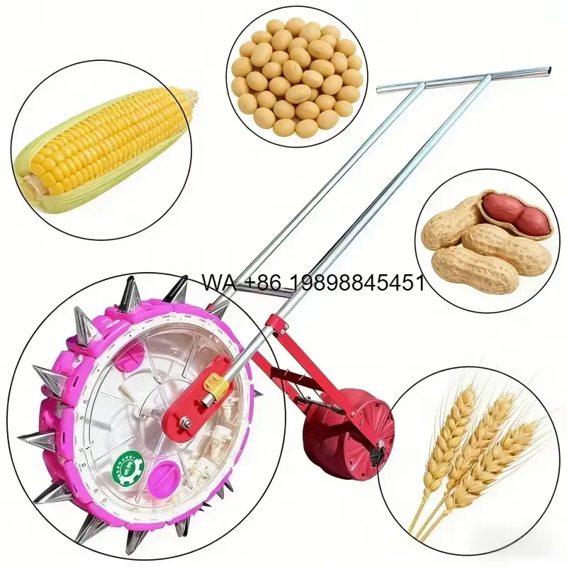 Wmwmnu for Original Factory Hand Push Corn Wheat Maize Peanut Manual Seeder Sowing Seeders Transplanters Farm