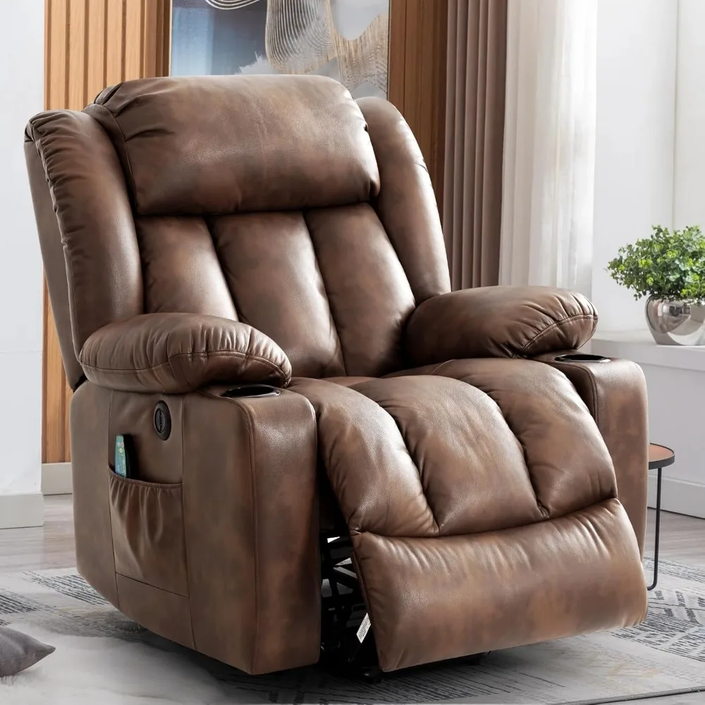 

Power Lift Recliner Chair for Elderly, Electric Recliner Chairs for Adults with Massage and Heat, Cup Holders, Remote Control, U