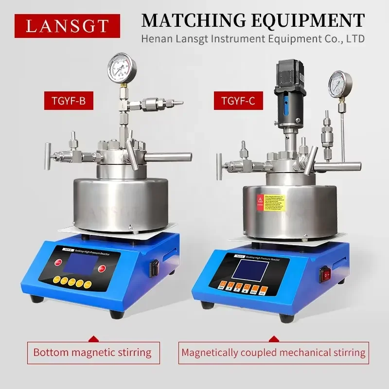 Lab Autoclave Reaction Kettle 50ml-1000ml Desktop High Pressure Reactor with Motor and PLC