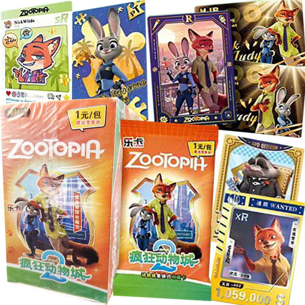 Zootopia2 الكرتون الإبداعية جمع بطاقات جودي هوبس نيك وايلد أنيمي فيلم الطرفية بطاقات تذكارية اللعب هدايا عيد الميلاد