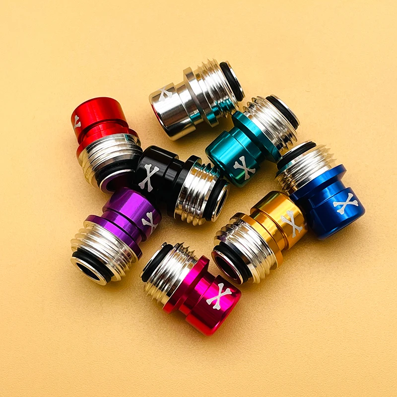 DSX ujung Drip aluminium gaya tulang BB, untuk SXK Billet BB tangki Boro KBR/Frend Mod/Pulse AIO Aksesori Vape