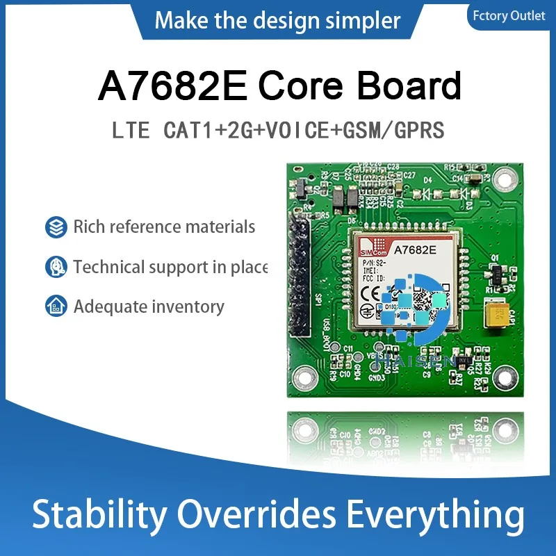 HAISEN SIMCOM A7682E Core Board A7682E Development Board LTE CAT1+2G+Voice+GSM/GPRS A7682