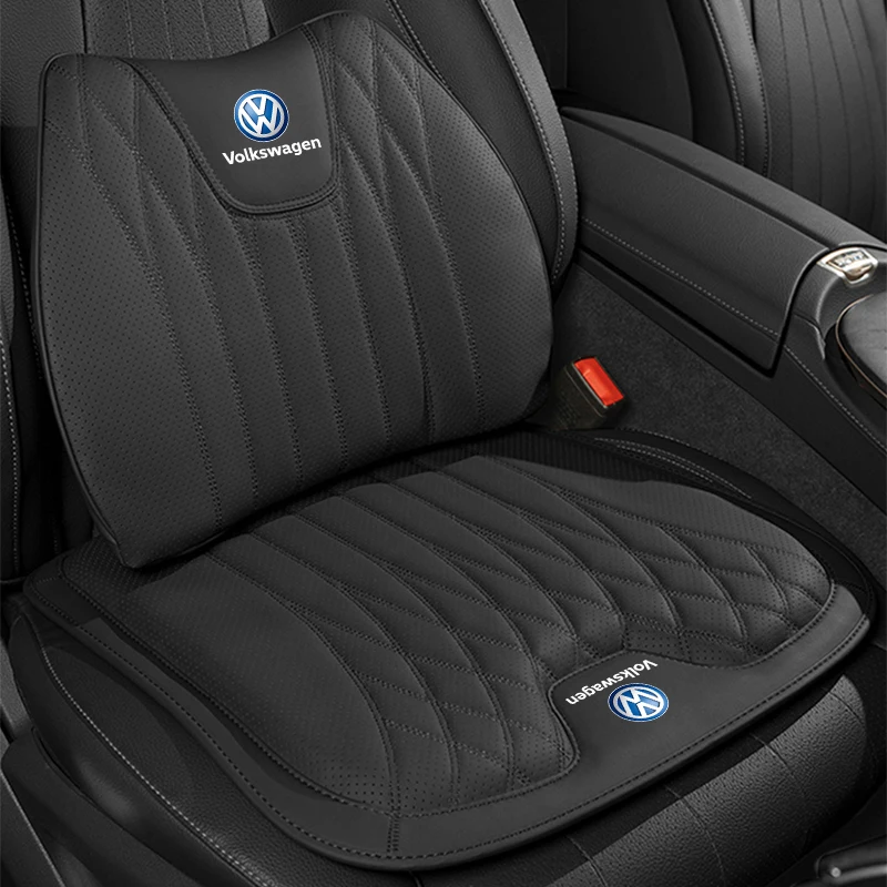 Car Seat Cushion Cover Lumbar Support Waist Cushioning For VW GTI Polo Golf Passat Tiguan Arteon Touareg Taigo Caddy Jetta