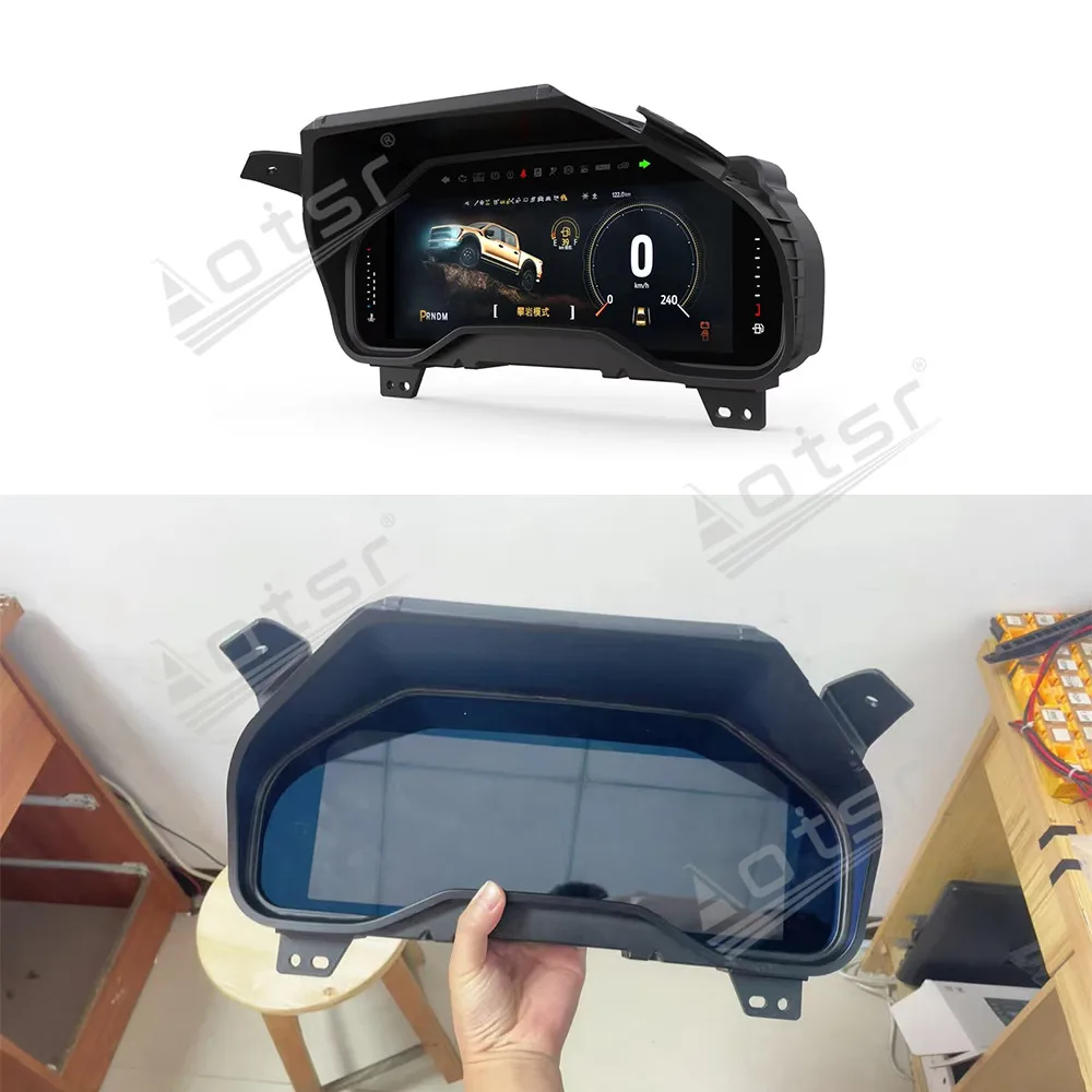 

Digital Cluster 12.3" Odometer Screen For Ford F150 2015-2020 Virtual Cockpit Speed Meter Car Dashboard Instrument Linux System