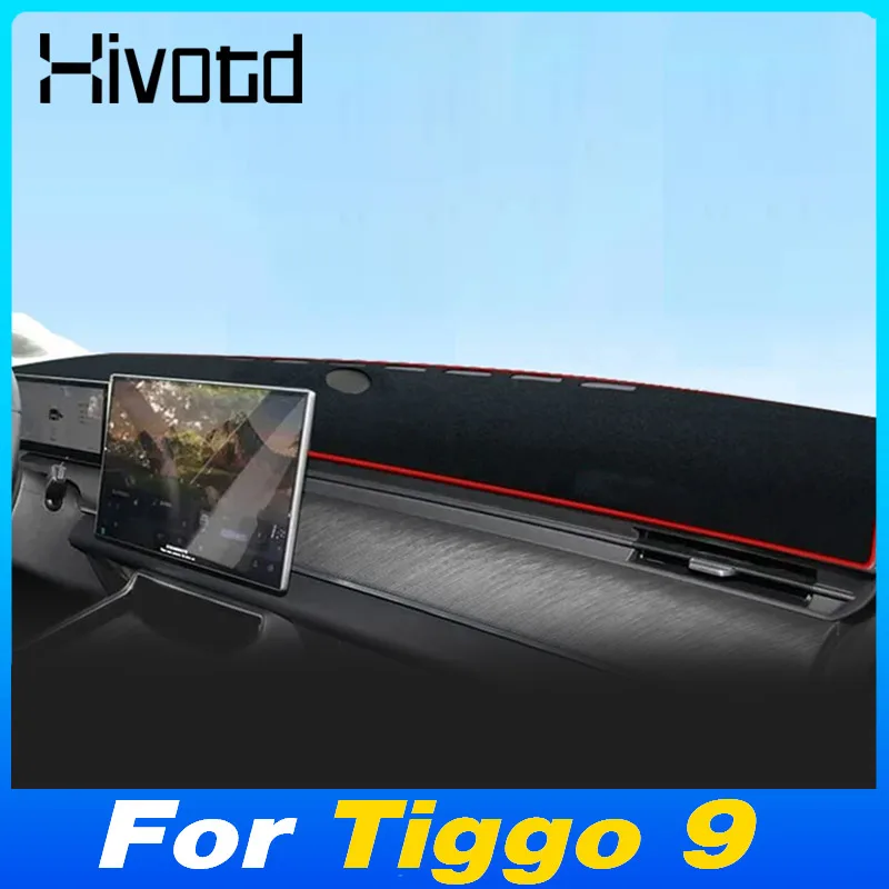 Car Dashboard Carpet Non-slip Dustproof Mats Pads Interior Protective Platform Stylings Accessories For Chery Tiggo 9 2024 2025