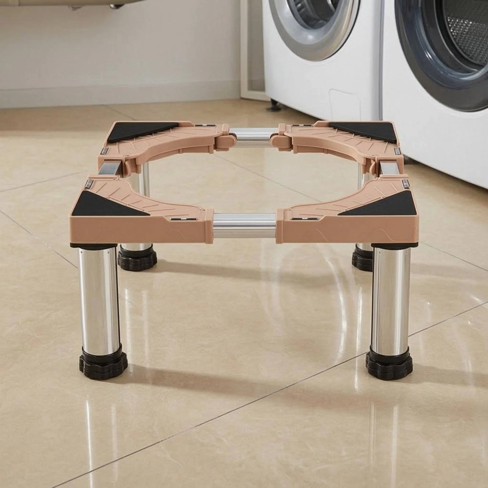 

Washing Machine Stand Heavy Duty Washing Machine Base Refrigerator Stand Anti-Slip Feet Home Storage Space Saving