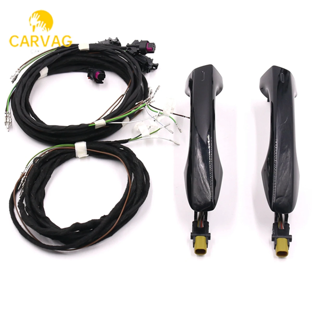 Front KESSY Keyless Entry Door Handle & Cable - For VW MQB Golf 7 Kodiaq Superb Octavia Leon Arteon Passat B8 B8.5 Tiguan MK2