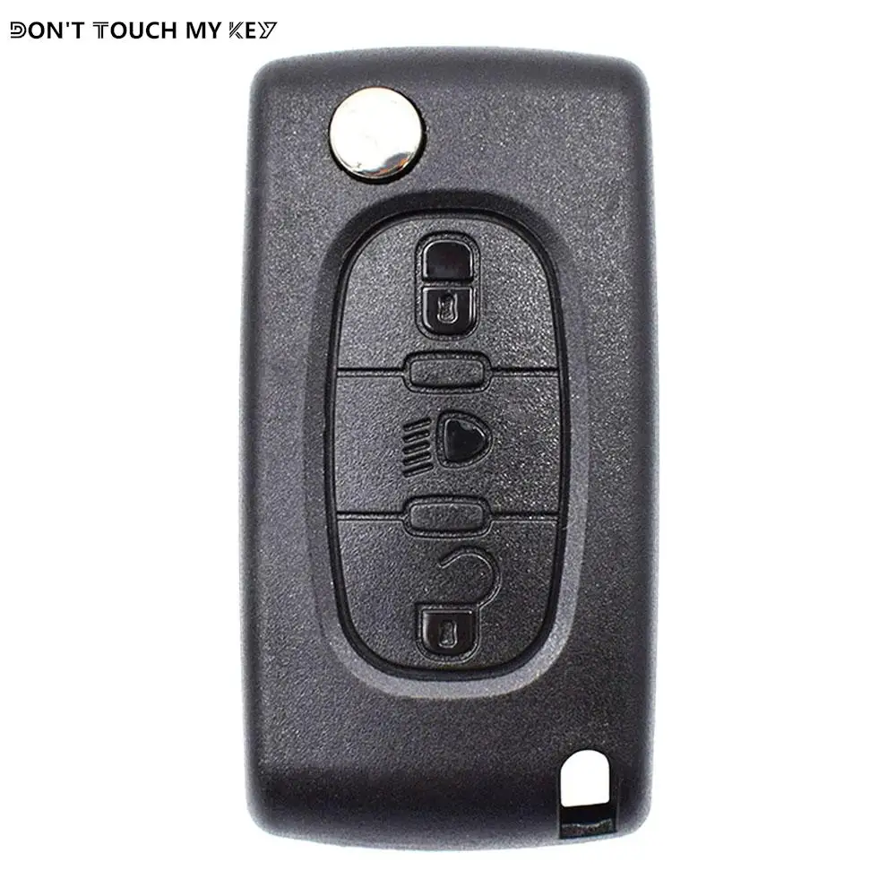 Voor Citroen C2 C3 C4 C5 C6 C8 Auto 3 Knoppen Flip Remote Sleutel Case Cover Shell Fob Va2 Blade Ce0523 Key Reparatie Kit