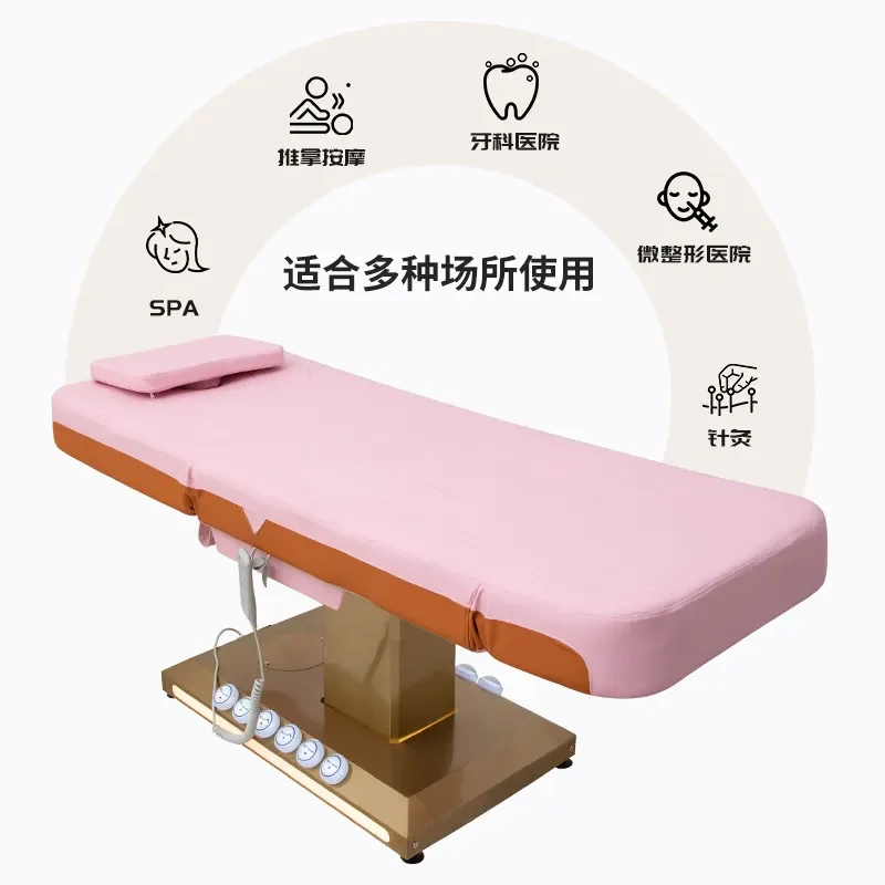 for Electric Lifting Beauty Bed Pattern Embroidery Eyelash Micro-adjustment Injection Massage SPA Salon Special