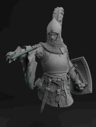 Resin soldier 1/10 german knight SOLDIER bust Model Unassambled Unpainted Figure Building Kit