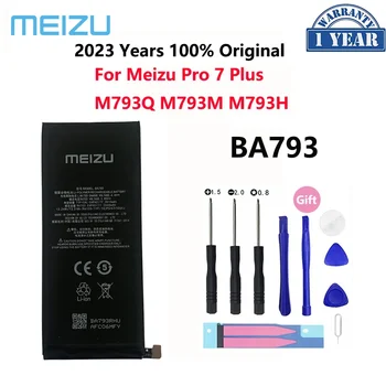 Meizu Pro 7 Plus용 교체 배터리, 3510mAh BA793, M793H, M793M, M793Q, 휴대폰 배터리, 100% 신제품