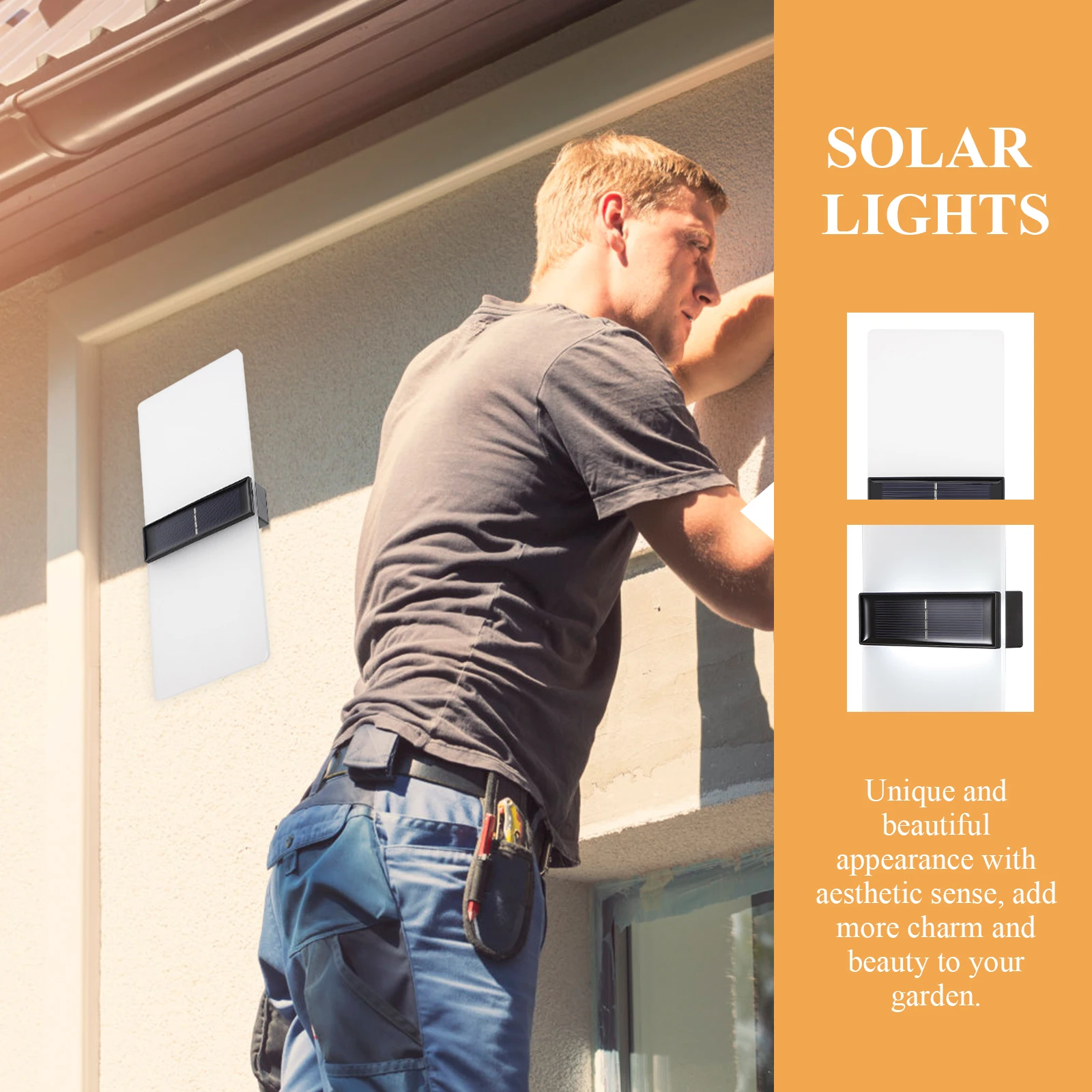 

16Led Solar Wall Light Outdoor Waterproof Fence Garden Security Lamp For Patio Solar Deck Lights Outdoor Wall Lights