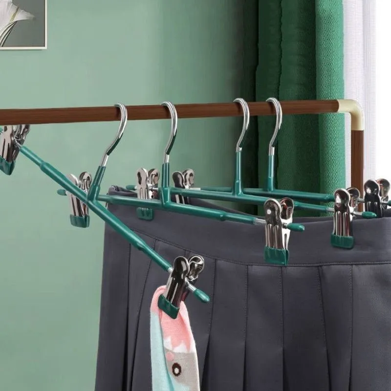 Drying Hanger for Laundry Clothes Hanger with Clips Skirts Trousers Jeans Children Clothing Adult Clothing Pants Hangers