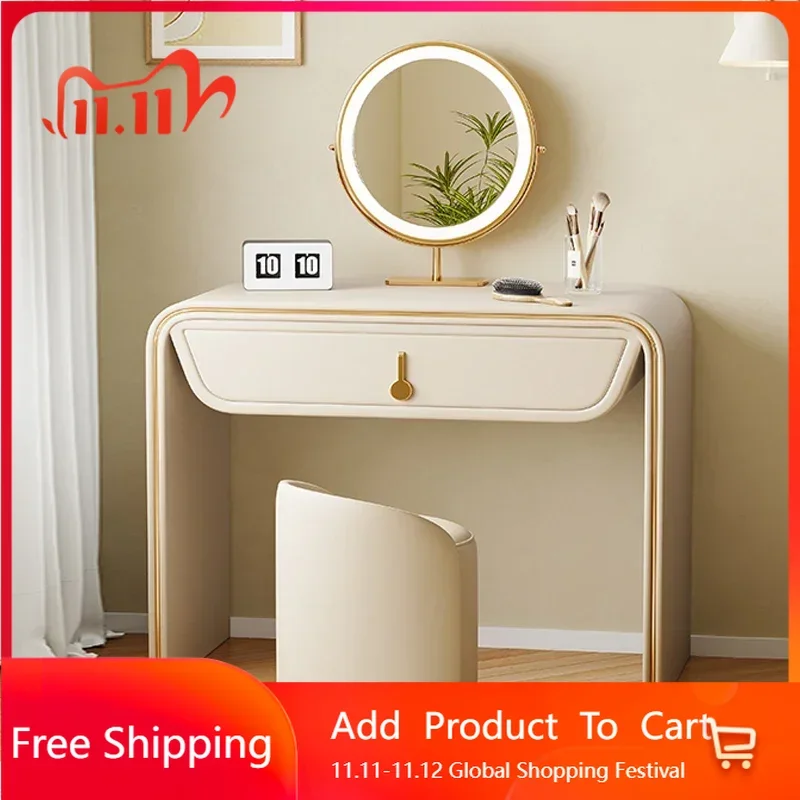 

Dining Kitchen Dressing Table Cosmetics Figure Vanity Table Salon Skincare Craft Princess Comoda Pra Quarto Trendy Furniture