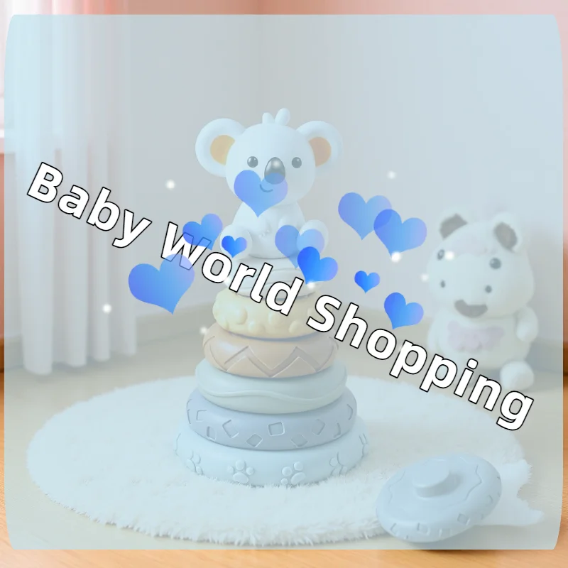 Baby Montessori Sensory Intellectual Development Set, Developing Fine Motor Skills, Koala Stacking Tower Learning Toys