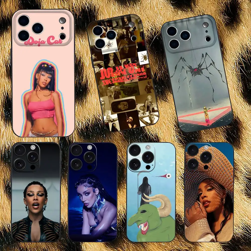 

Singer Doja Cat Scarlet Phone Case For iPhone 17,16,15,14,13,12,Pro,Max,Plus,E,SE4,Air,Mini Black Soft Box