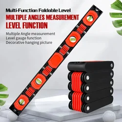 1pc Multi-Functional Foldable Level Meter Multi-Angle Measurement Pipes Building Stairs Corners Folding Extend Woodworking Tools