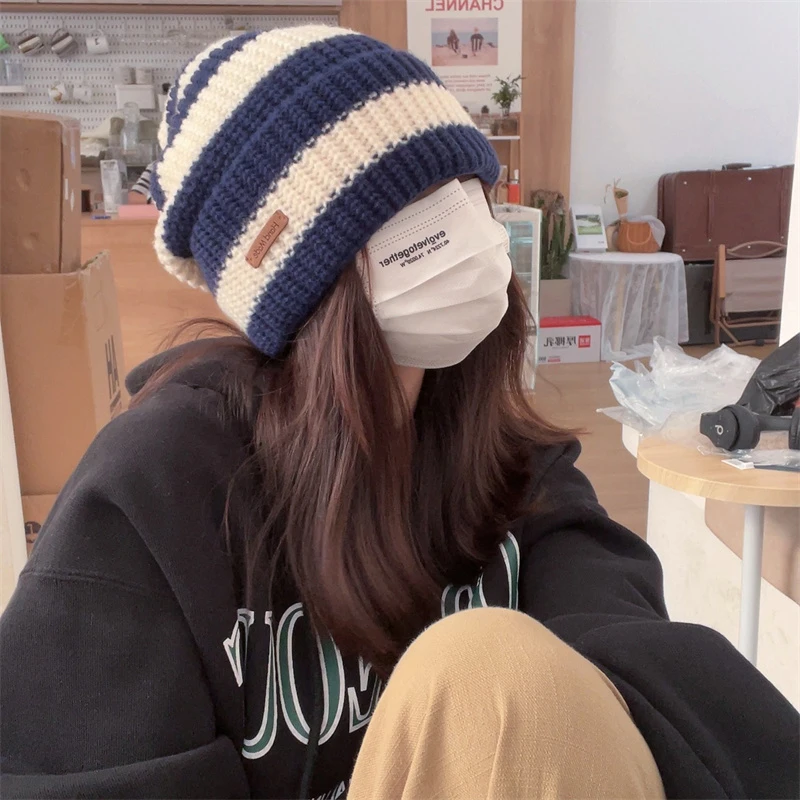 قبعة صغيرة متماسكة النساء الرجال مرونة شتاء دافئ Brimless قبعة في الهواء الطلق Coldproof Skullcap بونيه #4