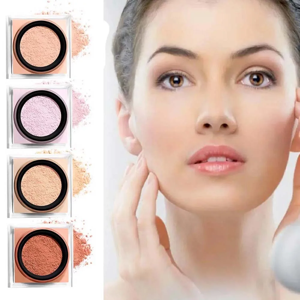Lock in Makeup Setting Powder Weightless Lightweight Matte Loose Powder Waterproof Oil Control Face Loose Baking Banquet