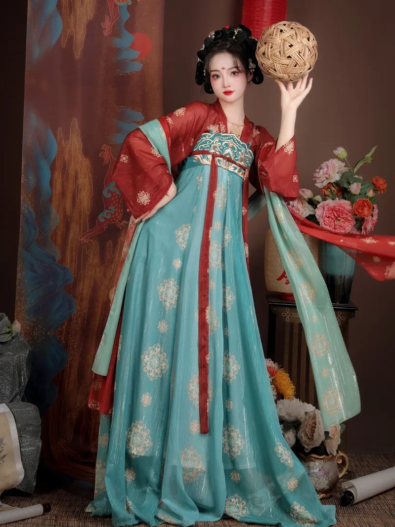 Hanfu de estilo chino bordado, disfraces de Cosplay rojos, vestido para mujer, ropa de escenario, vestido de baile Hanfu, graduación, graduación, regalo de cumpleaños