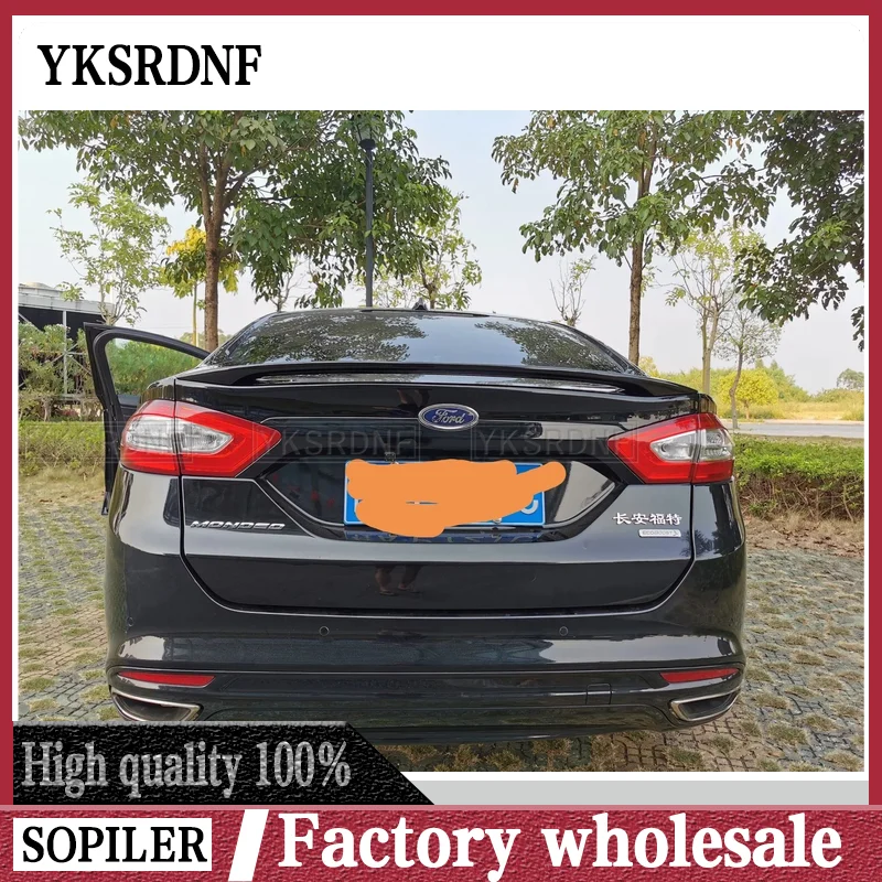 ABS PAINT REAR WING TRUNK LIP TAIL SPOILER FOR Ford Mondeo Fusion 2013 2014 2015 2016 2017 2018 2019 2020