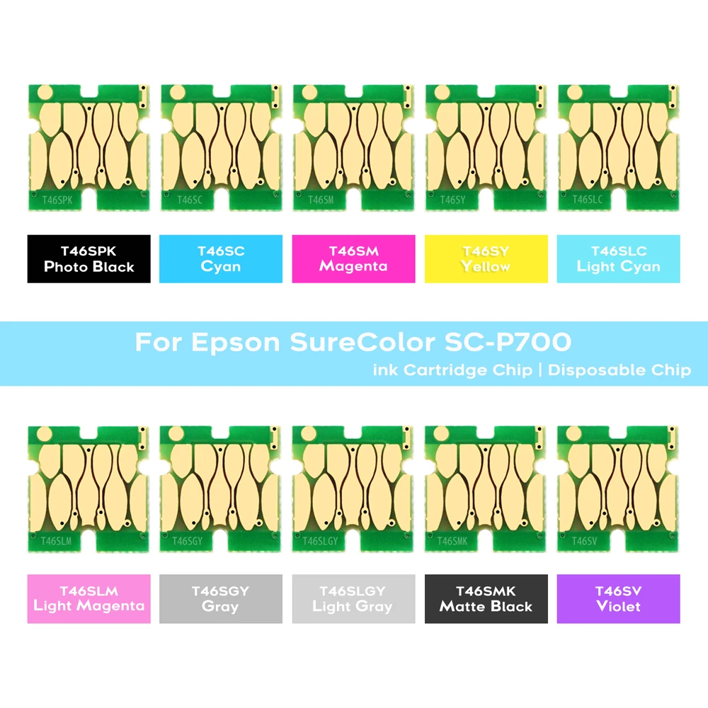 Europe Use T46S For Epson SureColor P700 SC-P700 Printers With ink Cartridge Chips