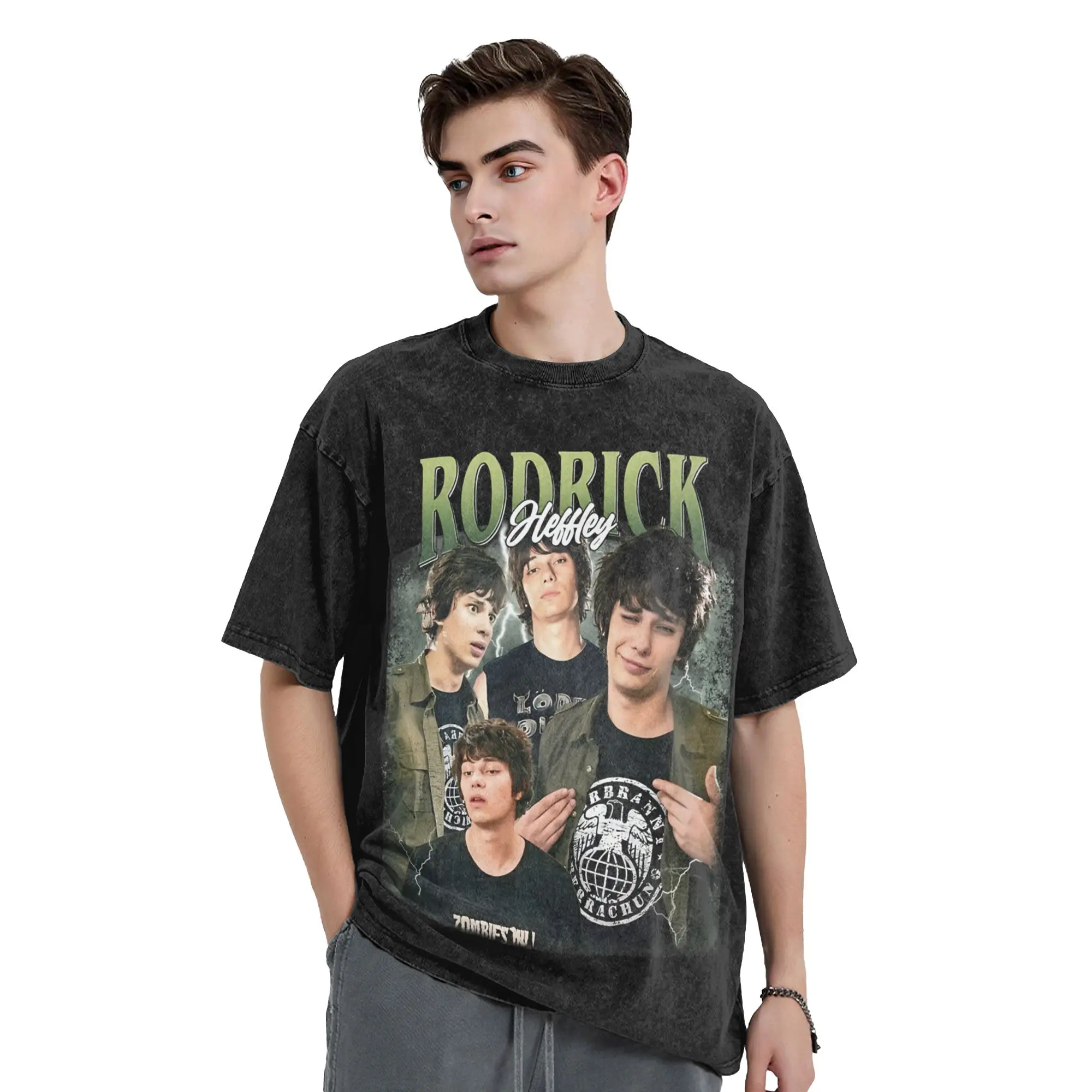 Rodrick Heffley Men T Shirt Washed  Amazing Tee Shirt Short Sleeve Crew Neck T-Shirt Cotton Summer Clothes