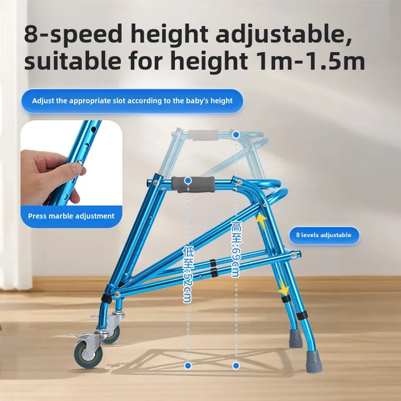 Foldable Four-Wheeled Walker for Children
