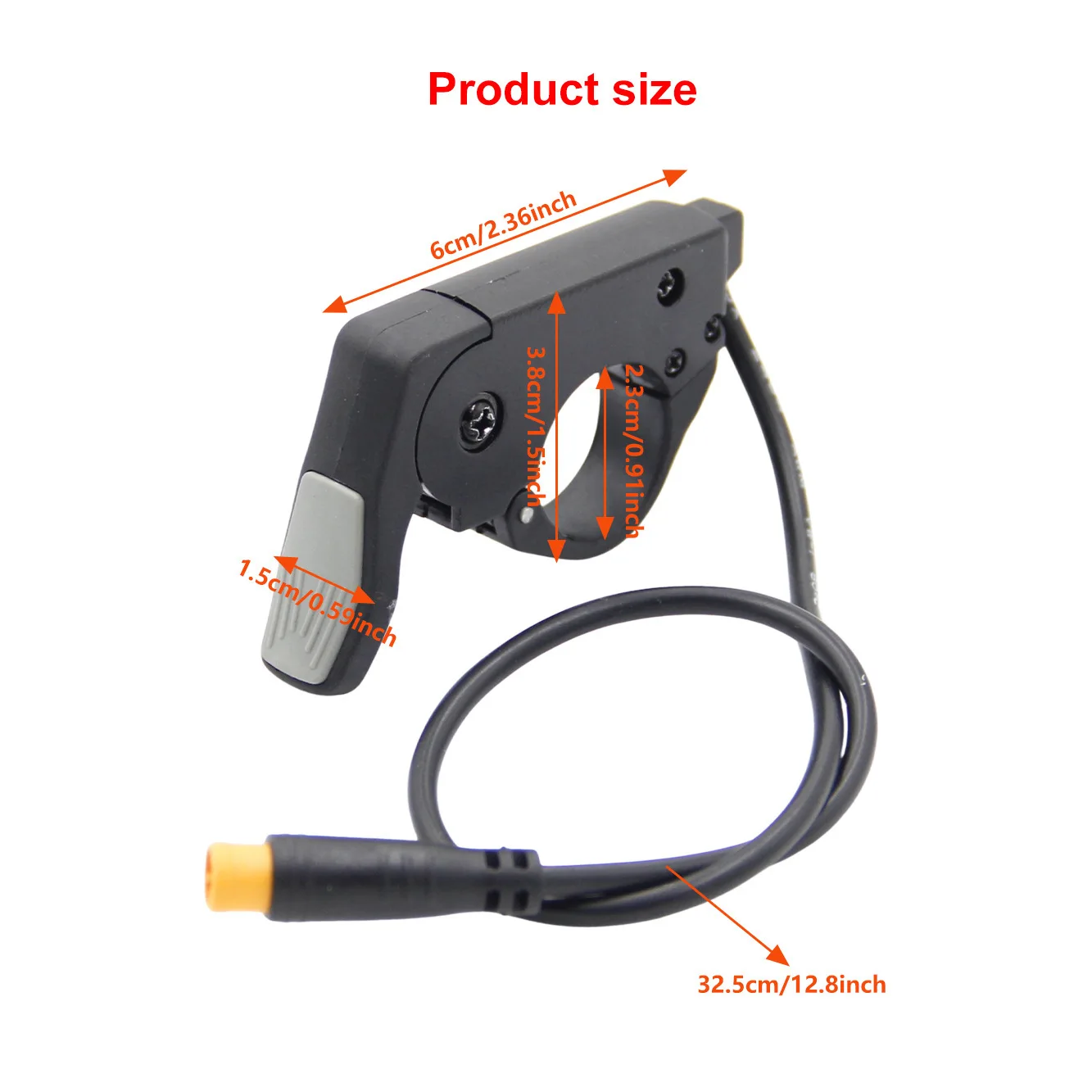 Universal Thumb Throttle Accelerator Finger Push Speed Controller for Mountain Bike Conversion, Scooter Upgrade Part