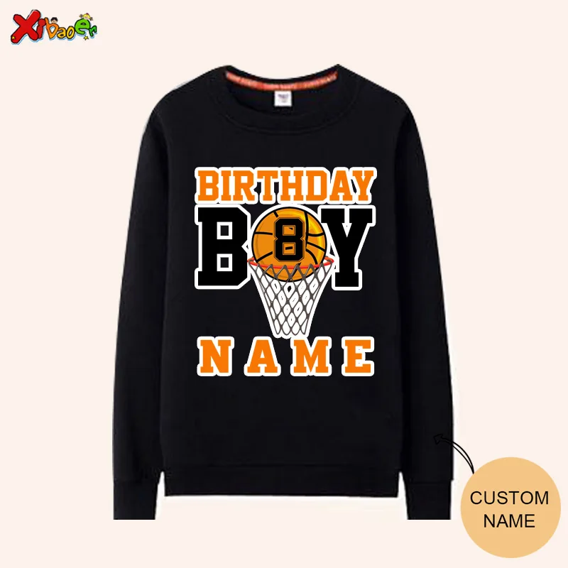 

Family Matching Outfits Basketball Custom Sweatshirt Black Men Women Child Shirt Family Look Mother Father Baby Boy Girl Clothes