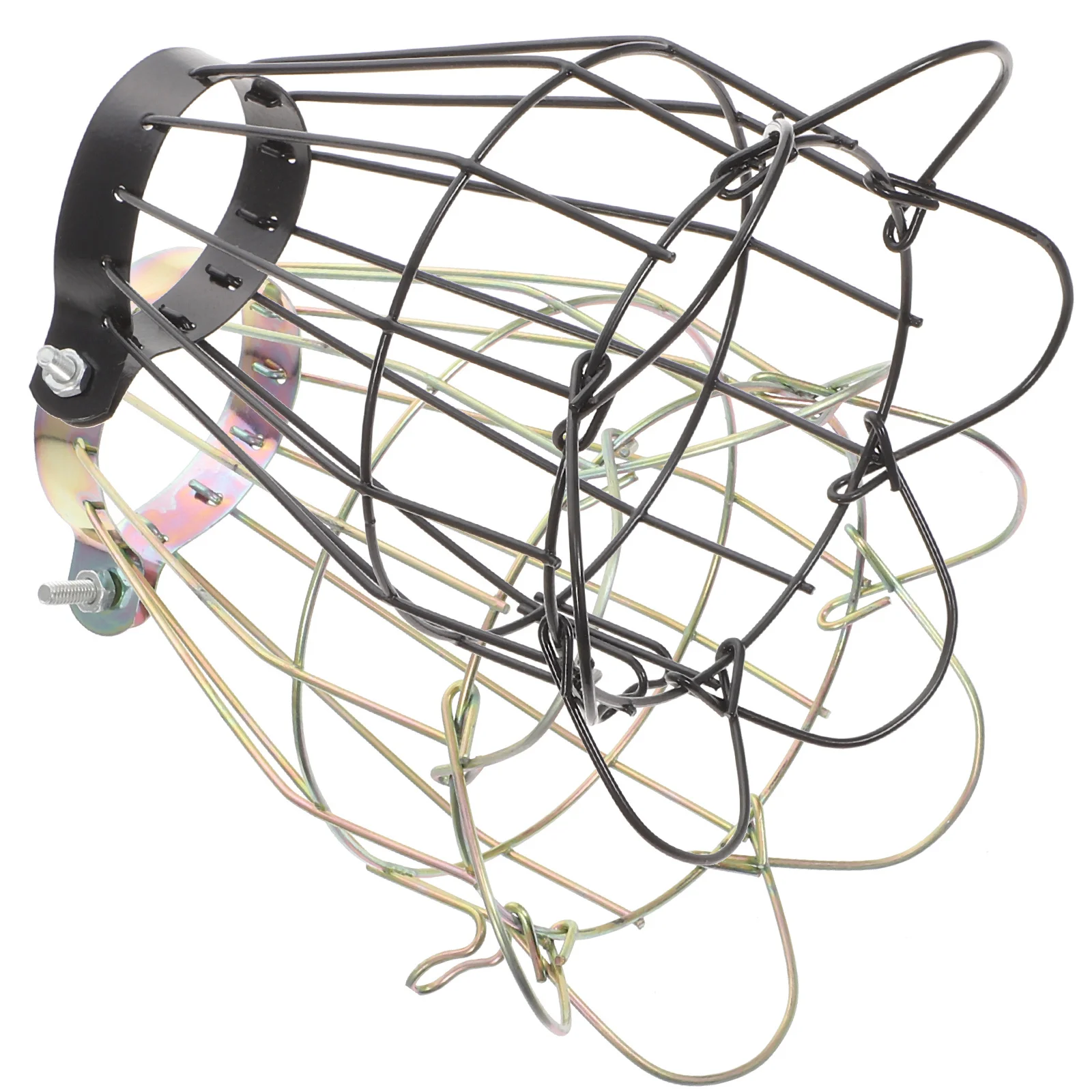 Heating Lamp Shade Anti-scalding Cover Reptile Terrarium Iron Wire Mesh Protector Night Bulb Safety Pet Cage Lighting