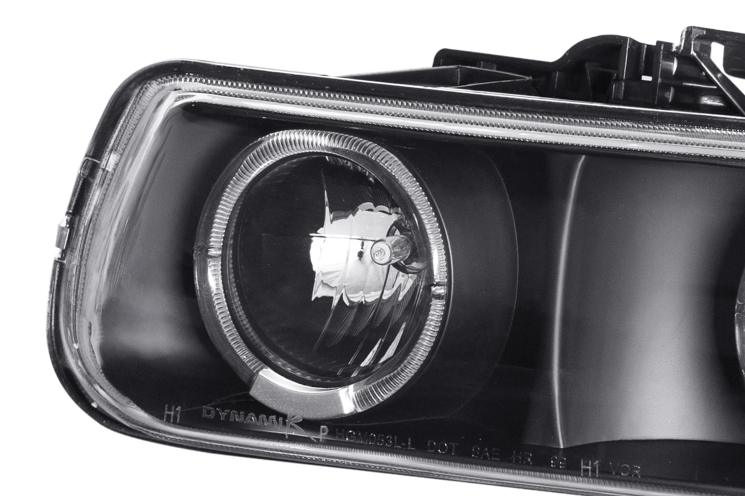 Hot-selling Front light Dual Halo Projector Headlights FOR 1999-2002 Chevrolet Silverado/ 2000-2006 Tahoe Suburban (Black/Clear)