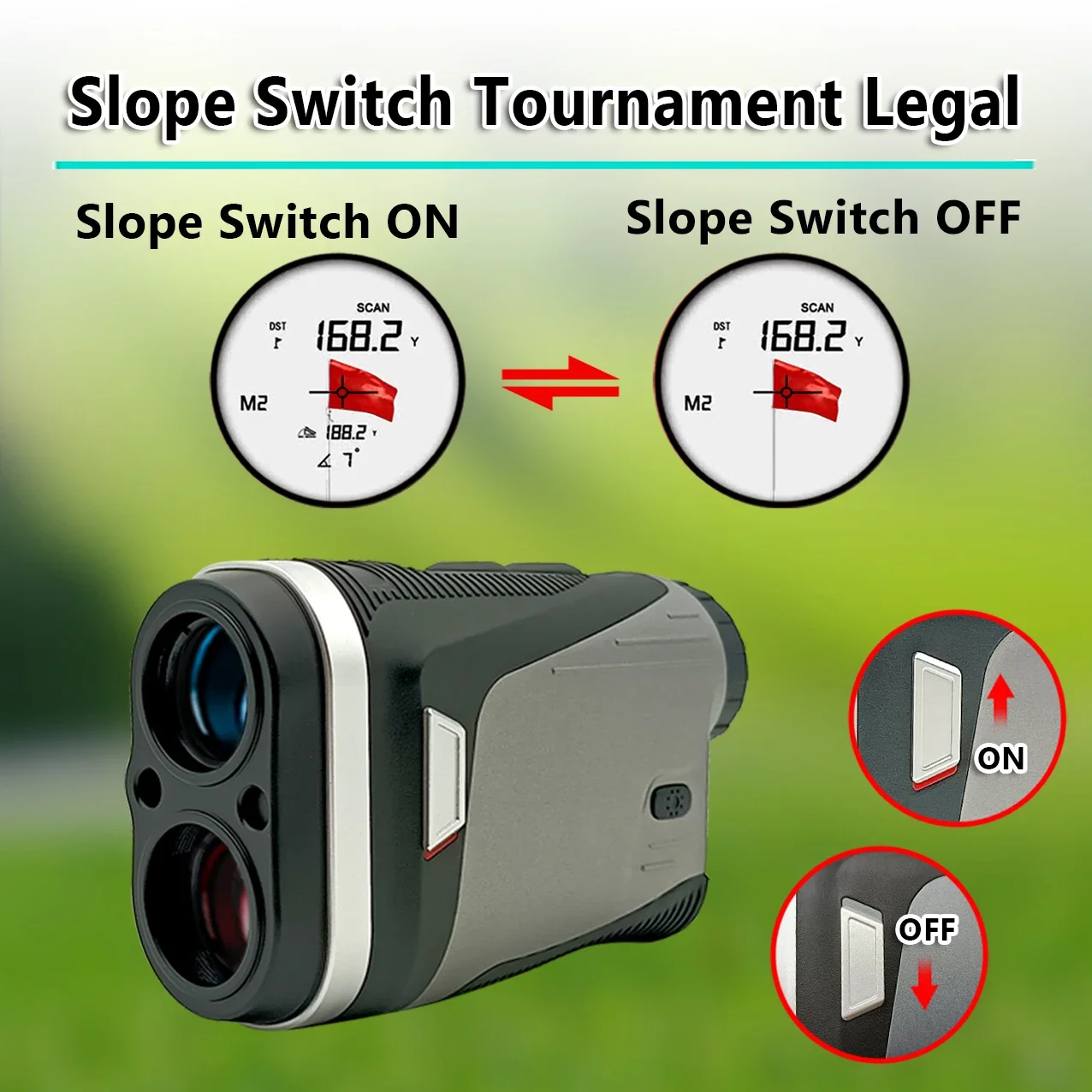 Mini Golf Laser Rangefinder 900 Yard Laser Range Finder Telescope Distance Meter with Magnet