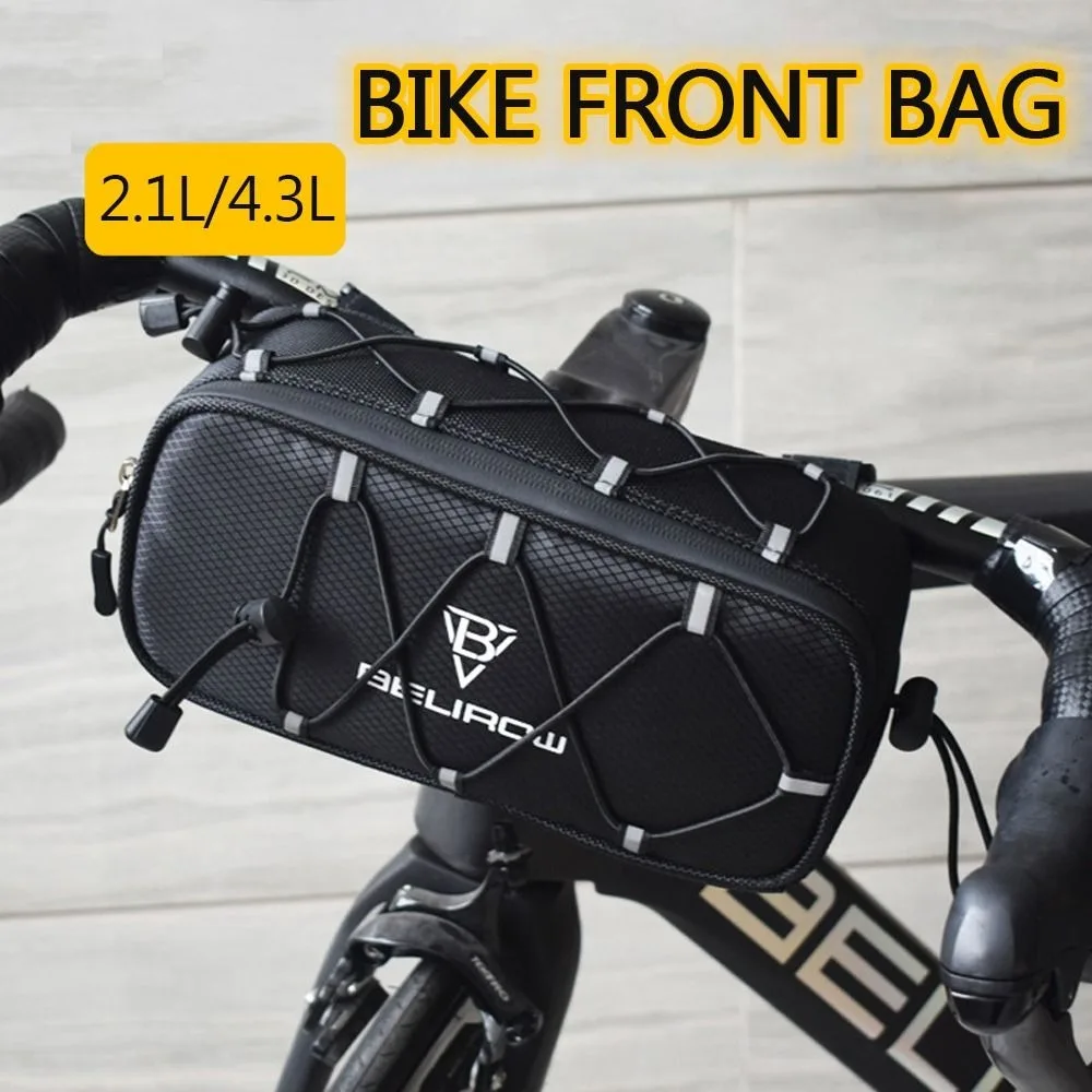 

Multifunction 2.1/4.3L Bike Front Bag Large Capacity Waterproof Cycling Front Bag Bike Accessories Riding Bag Foldable Bike