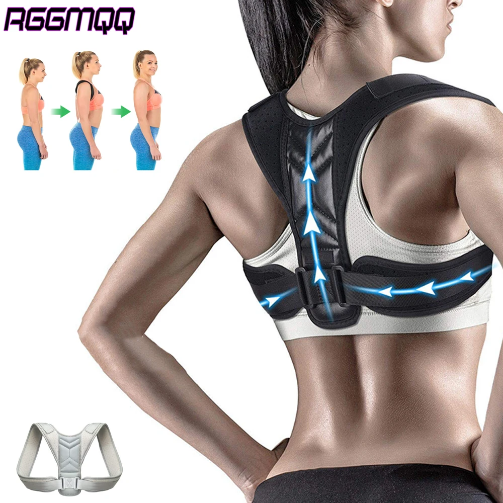 

1PCS RGGMQQ Adjustable Posture Corrector for Women and Men – Comfy Strap Shoulder Brace for Neck Shoulder Back Pain Relief