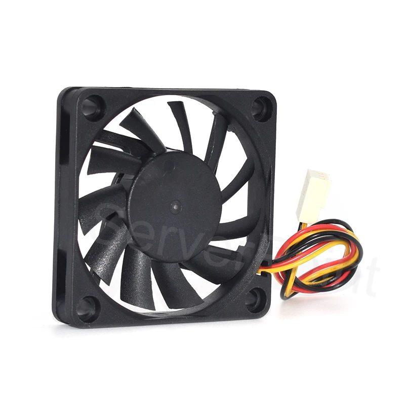 Brand NEW Two Ball Bearing Cooling Fan EC6010M12BA DC12V 6010 0.16A 3-Wire 60*10mm Cooler For Evercool