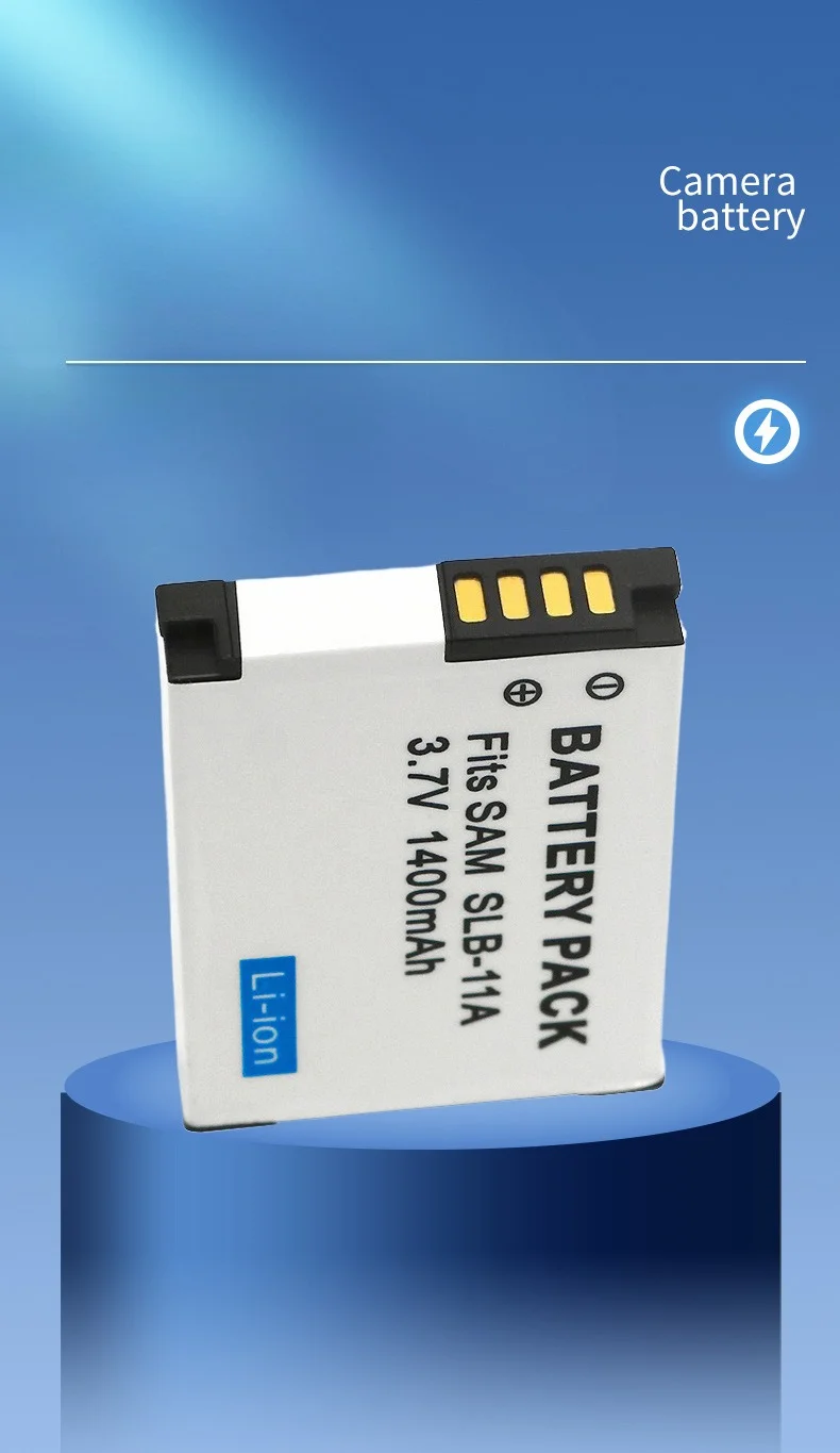 Reemplazo de batería de 1400mAh SLB-11A para cámaras digitales Samsung ST5000/ST1000/WB100/WB650 Li-ion de alta capacidad