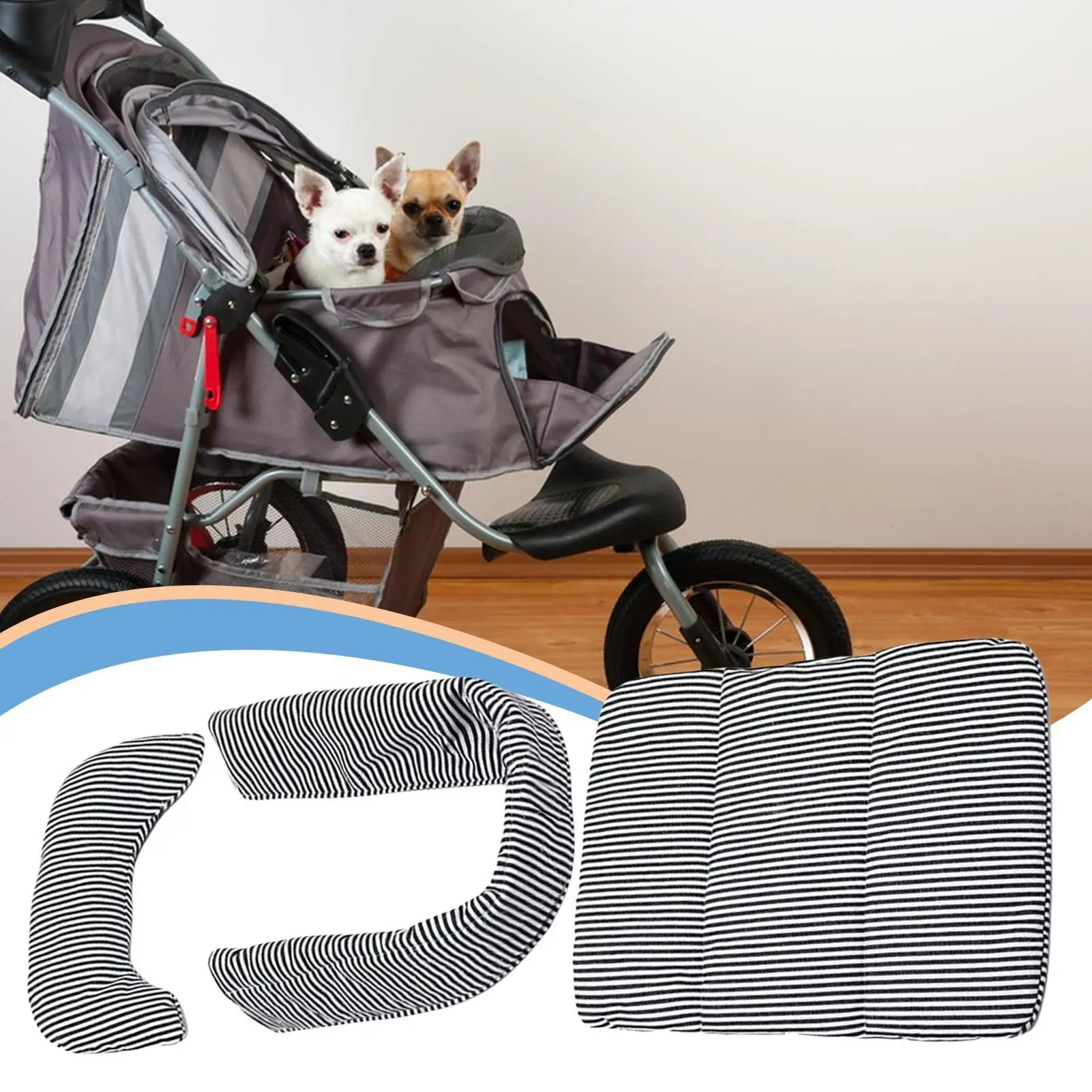 عربة الحيوانات الأليفة حصيرة عربة الحيوانات الأليفة غطاء الأوساخ قابل للغسل المضادة للانزلاق بطانة وسادة سرير مقاوم للماء الوسائد ل القط الحيوان عربة مريحة