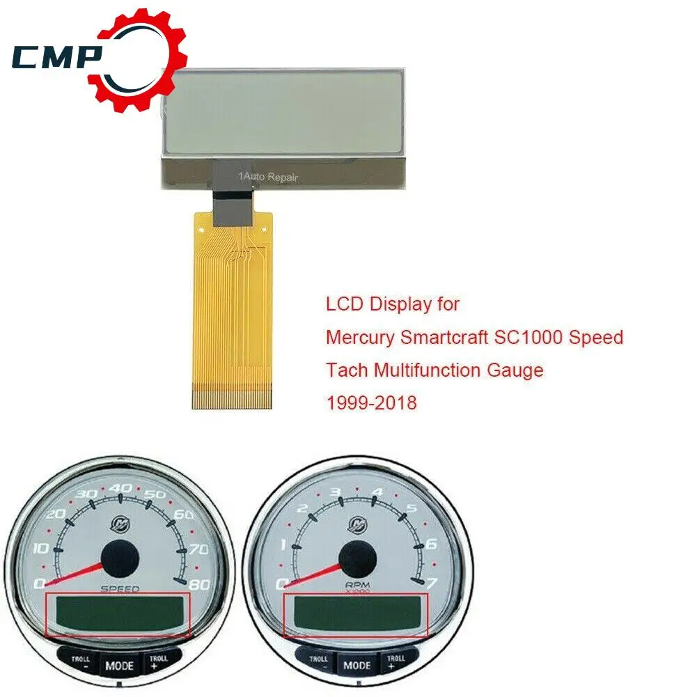 

1Pcs Gauge Replacement LCD Display Screen For Smartcraft SC1000 Tachometer Speedometer Dashboard OEM Part Number A2C52100134